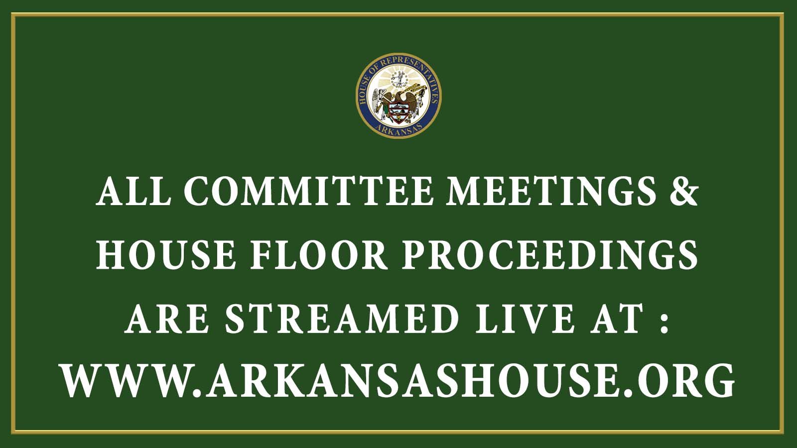 Extraordinary Session Arkansas House of Representatives